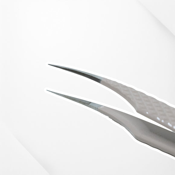 Fibre Grip Comfort Hold - Curved Isolation Tweezer